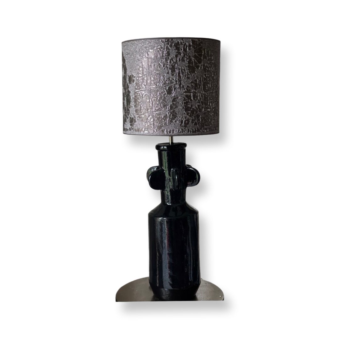 Lampenvoet keramiek zwart