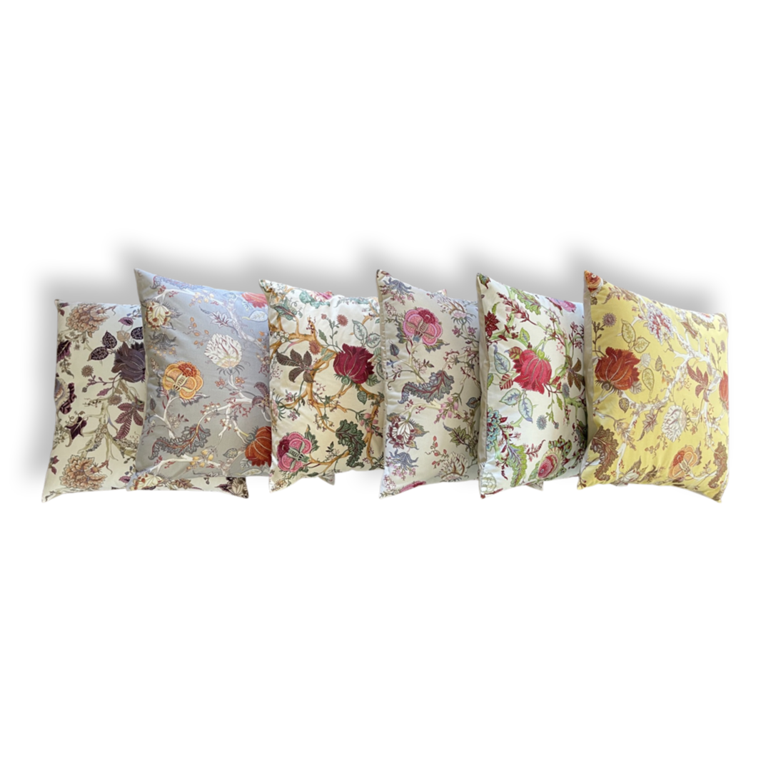 Kussen Flowerpower wit 60x60 cm