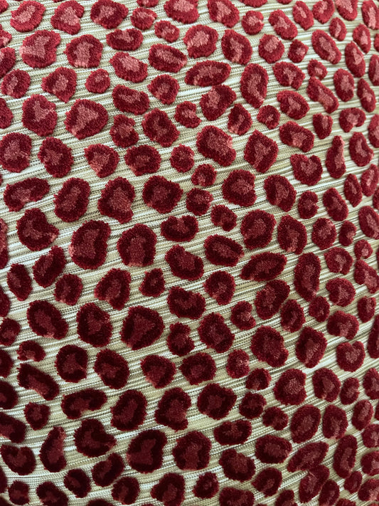 Kussen Panter framboos 60X40 cm