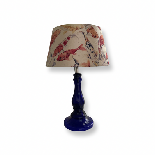 Lampenvoet Glas blauw vintage