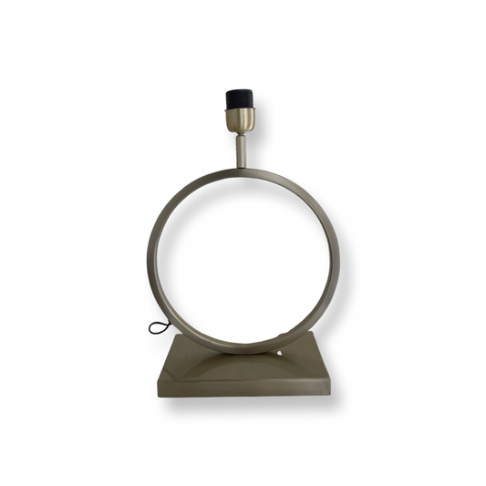 Lampenvoet staal rond goud