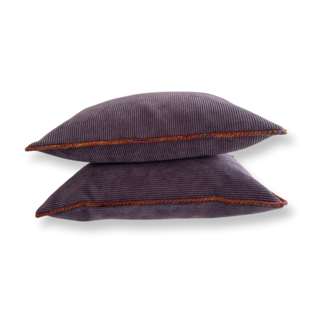 Kussen  Deep purple 50X50 cm met piping