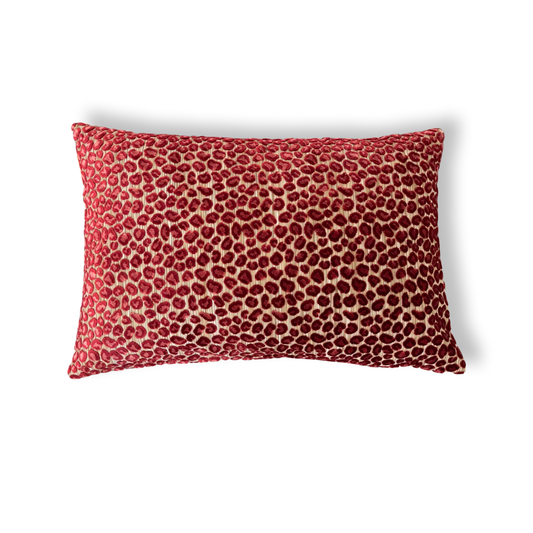 Kussen Panter framboos 60X40 cm